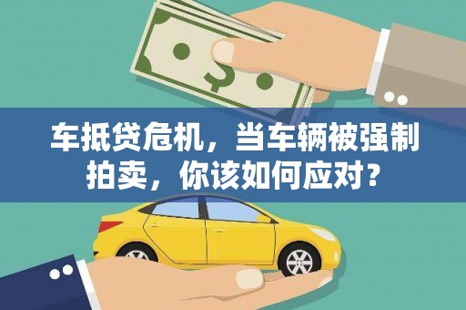 秦安车抵贷危机，当车辆被强制拍卖，你该如何应对？